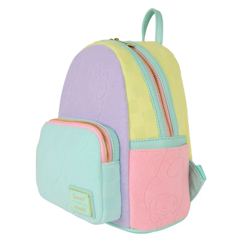 Loungefly Sanrio Hello Kitty Friends Color Block Plush Mini Backpack Pastel